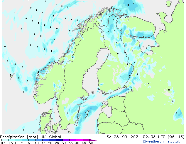 Precipitation UK-Global Sa 28.09.2024 03 UTC