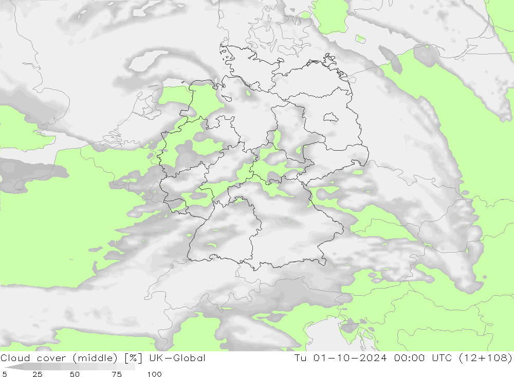 zachmurzenie (środk.) UK-Global wto. 01.10.2024 00 UTC