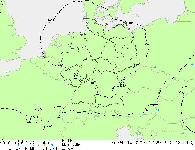 Wolkenlagen UK-Global vr 04.10.2024 12 UTC