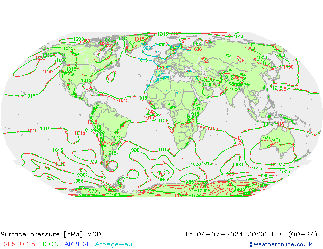 Luchtdruk (Grond) MOD do 04.07.2024 00 UTC