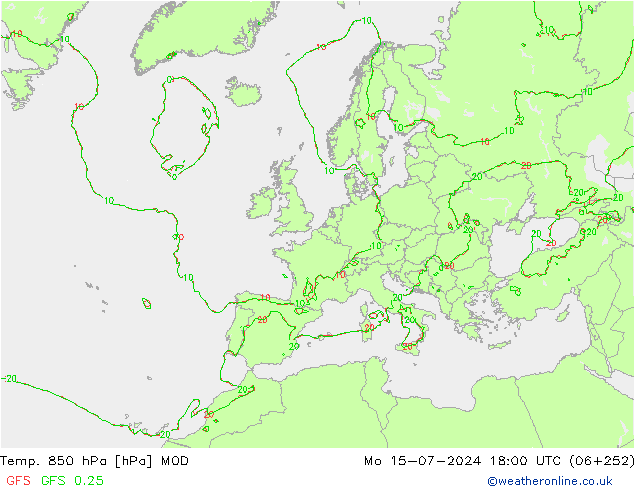 Temp. 850 hPa MOD ma 15.07.2024 18 UTC