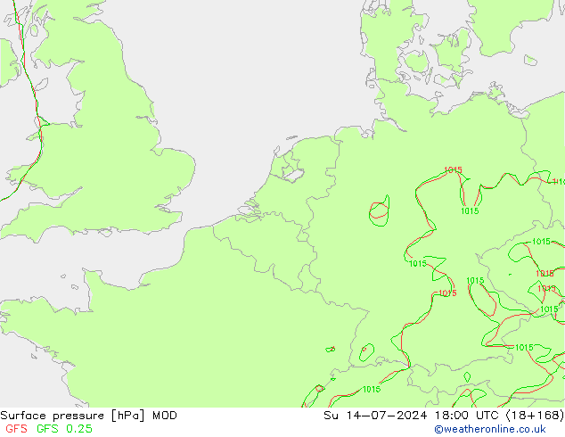 地面气压 MOD 星期日 14.07.2024 18 UTC