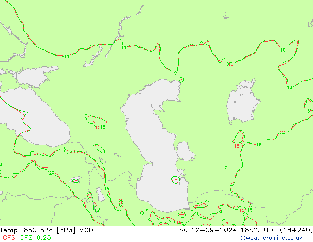 Temp. 850 hPa MOD So 29.09.2024 18 UTC