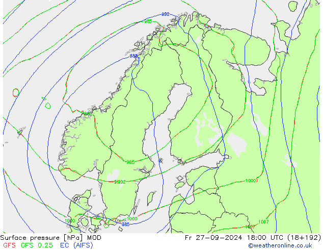 Bodendruck MOD Fr 27.09.2024 18 UTC