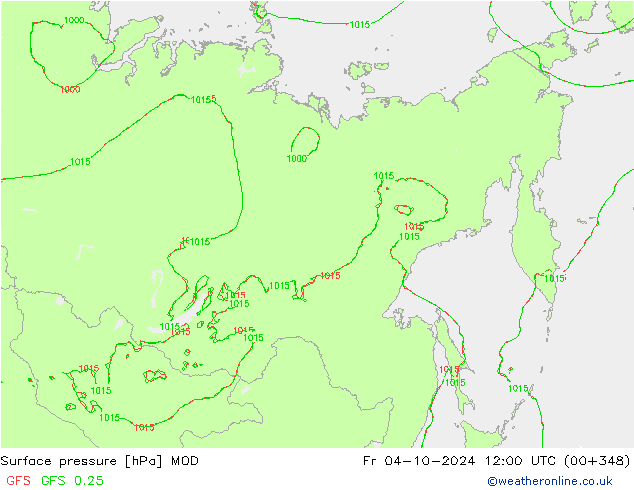 pression de l'air MOD ven 04.10.2024 12 UTC