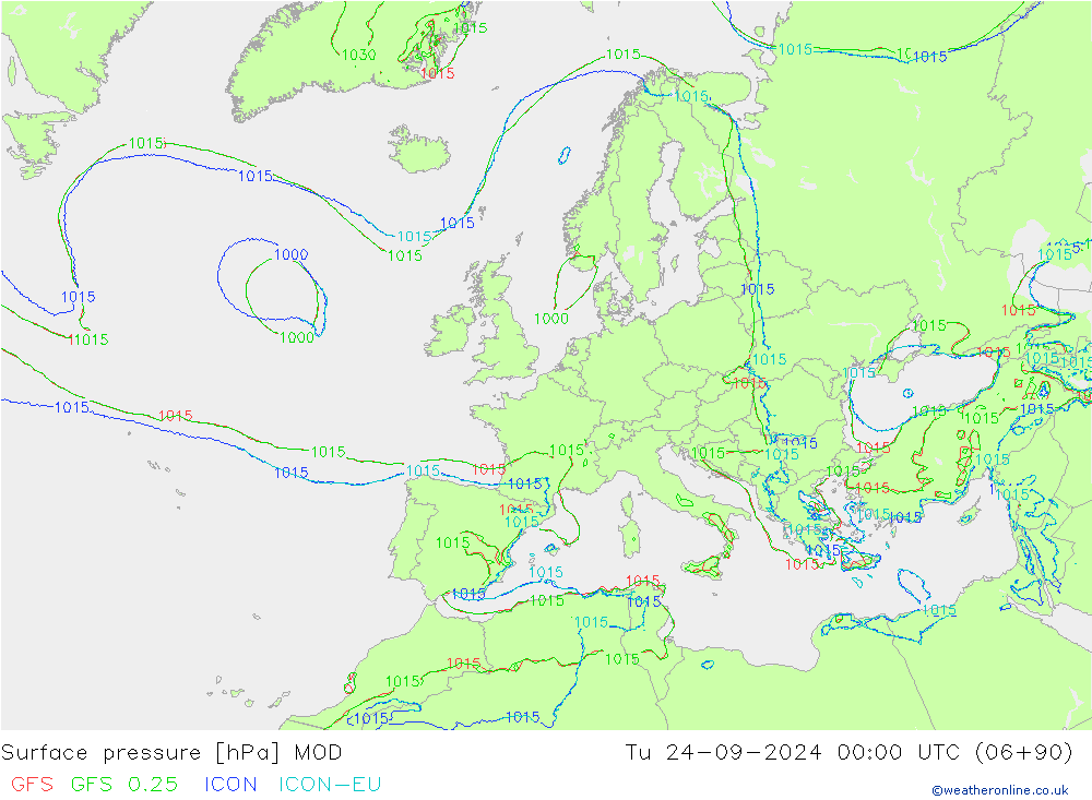 Bodendruck MOD Di 24.09.2024 00 UTC