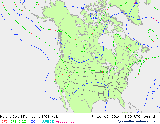 Height 500 hPa MOD Fr 20.09.2024 18 UTC