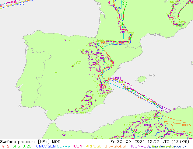 ciśnienie MOD pt. 20.09.2024 18 UTC