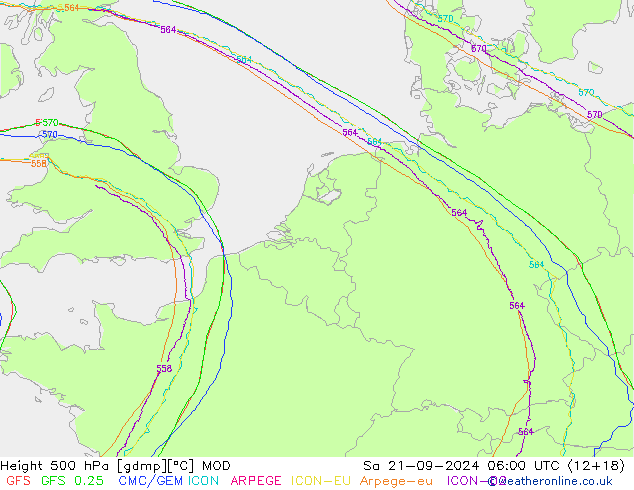 Height 500 hPa MOD so. 21.09.2024 06 UTC