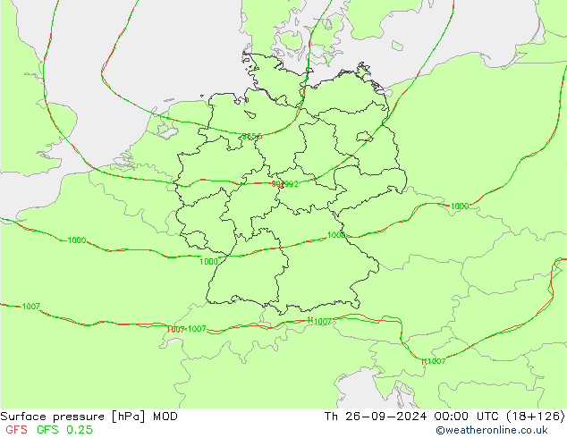 Luchtdruk (Grond) MOD do 26.09.2024 00 UTC