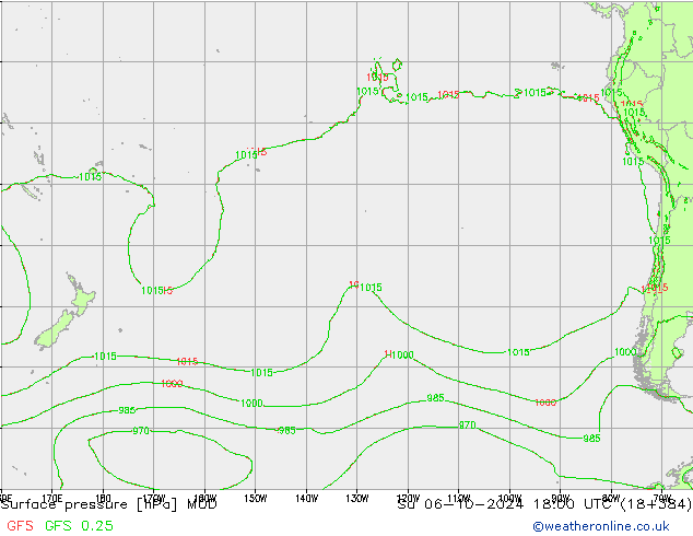 Luchtdruk (Grond) MOD zo 06.10.2024 18 UTC