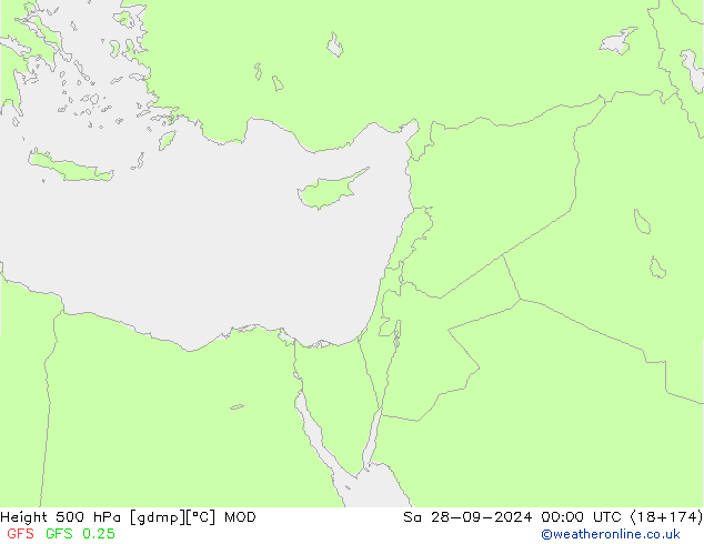 Height 500 hPa MOD Sa 28.09.2024 00 UTC