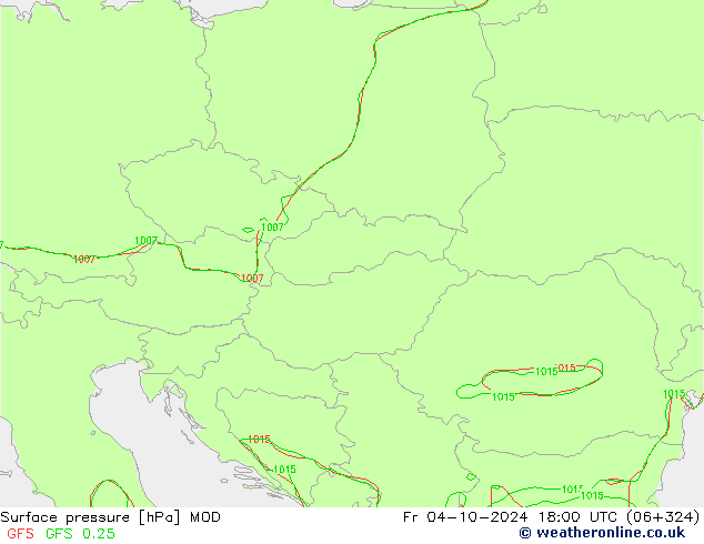 Surface pressure MOD Fr 04.10.2024 18 UTC