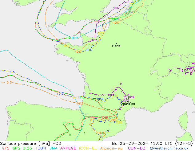 Bodendruck MOD Mo 23.09.2024 12 UTC