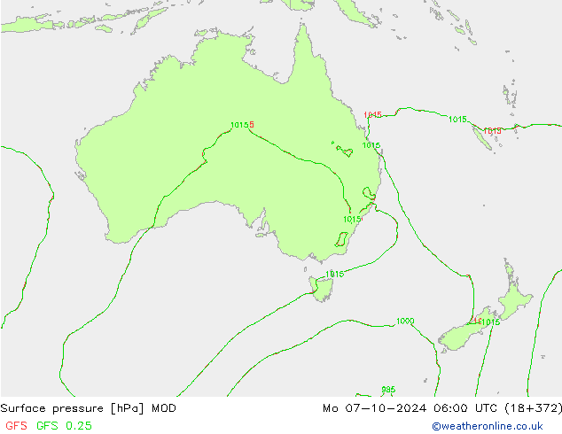 pression de l'air MOD lun 07.10.2024 06 UTC