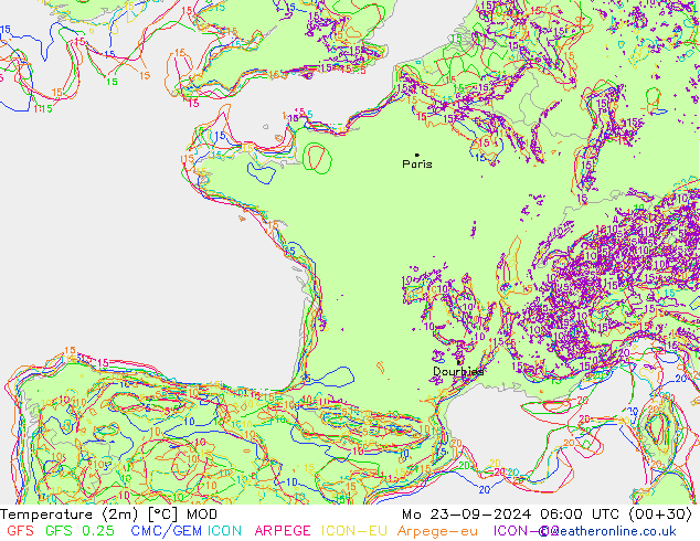 карта температуры MOD пн 23.09.2024 06 UTC