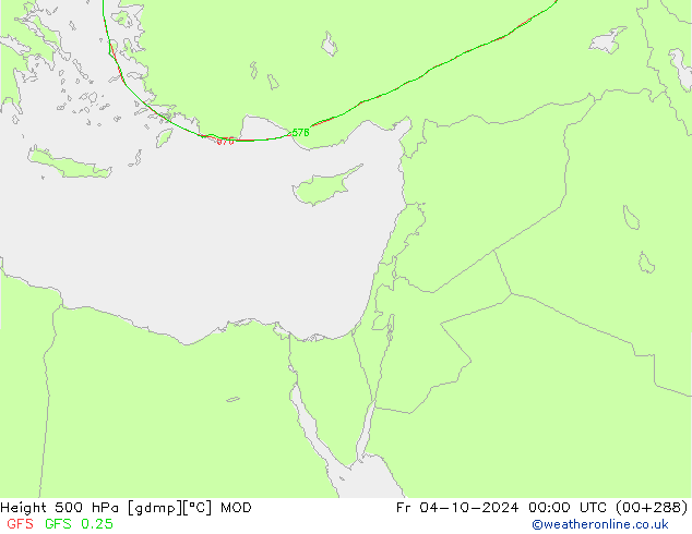 Height 500 hPa MOD  04.10.2024 00 UTC