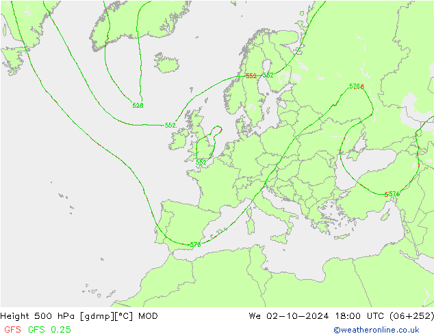 Height 500 hPa MOD mer 02.10.2024 18 UTC