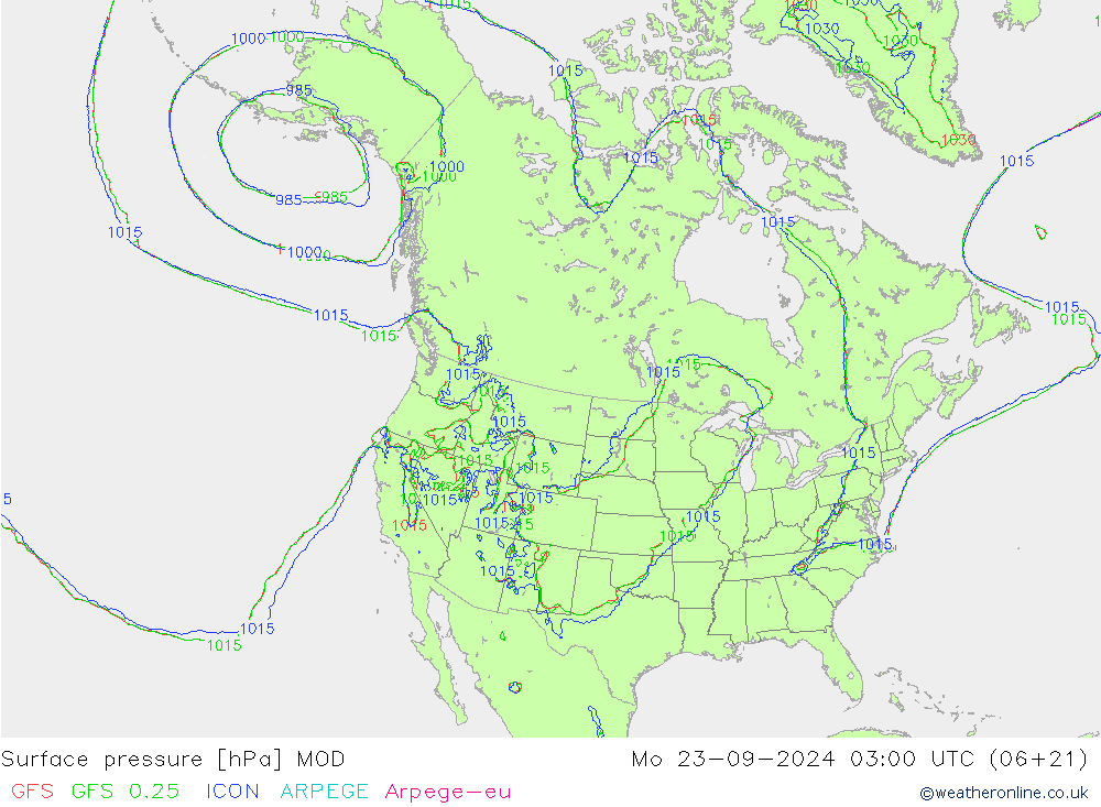 Luchtdruk (Grond) MOD ma 23.09.2024 03 UTC