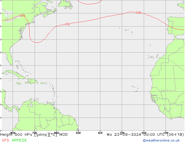 Height 500 hPa MOD Mo 23.09.2024 00 UTC