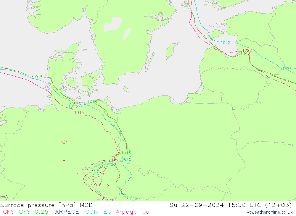 Luchtdruk (Grond) MOD zo 22.09.2024 15 UTC