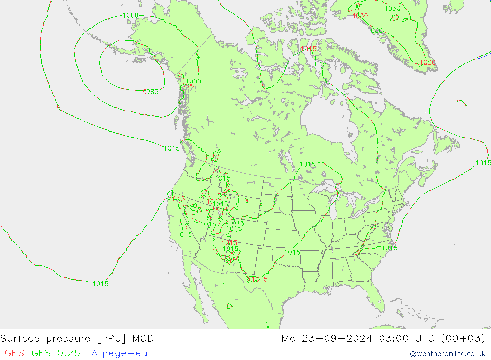 Luchtdruk (Grond) MOD ma 23.09.2024 03 UTC