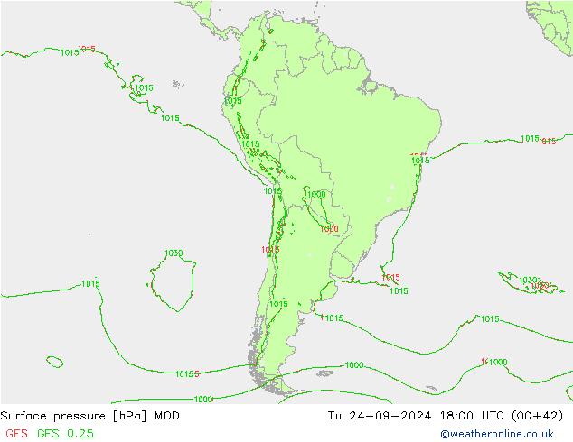 Luchtdruk (Grond) MOD di 24.09.2024 18 UTC