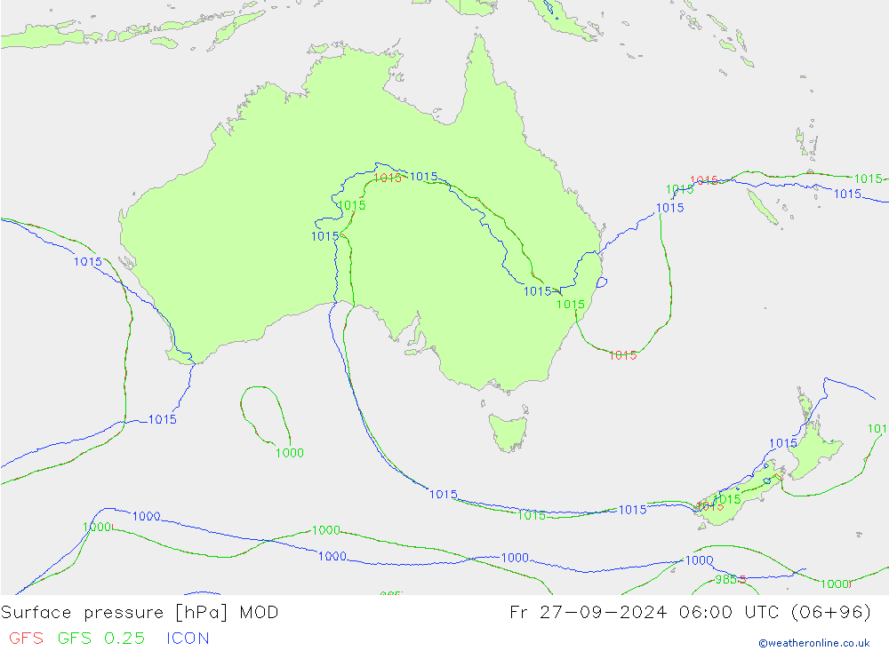 Yer basıncı MOD Cu 27.09.2024 06 UTC