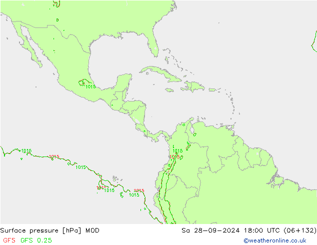 pression de l'air MOD sam 28.09.2024 18 UTC