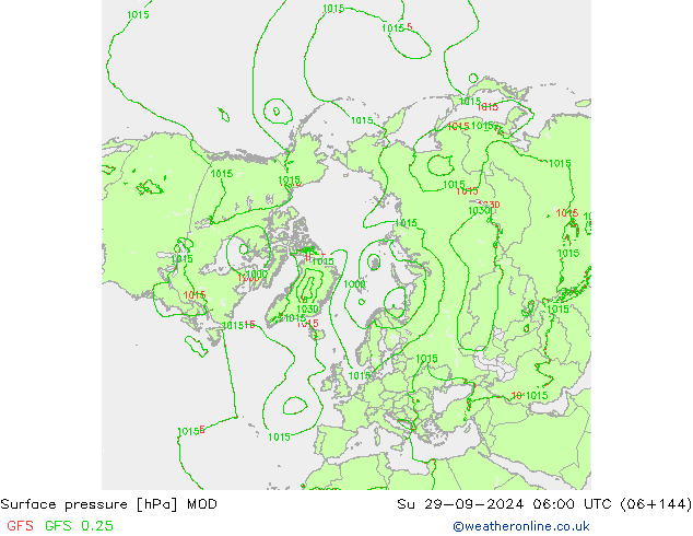 Luchtdruk (Grond) MOD zo 29.09.2024 06 UTC