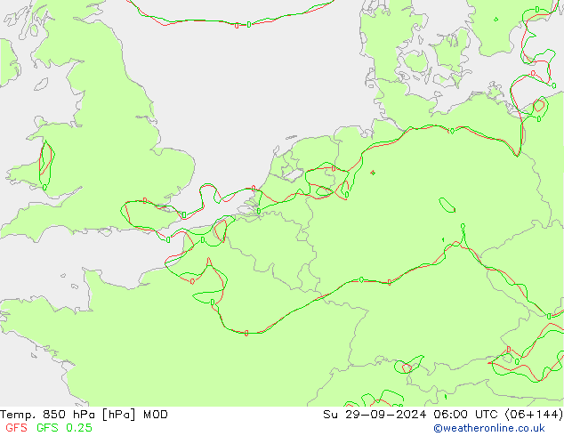 Temp. 850 hPa MOD Su 29.09.2024 06 UTC