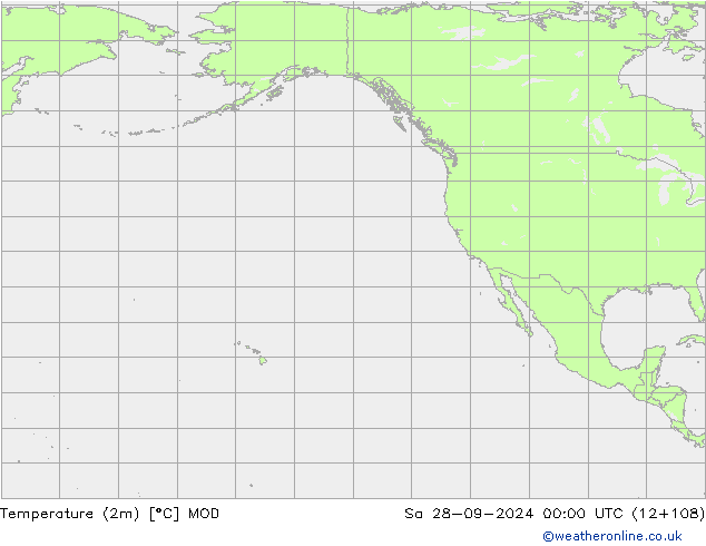 Temperature (2m) MOD Sa 28.09.2024 00 UTC