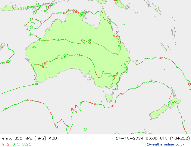 850 hPa Sıc. MOD Cu 04.10.2024 06 UTC