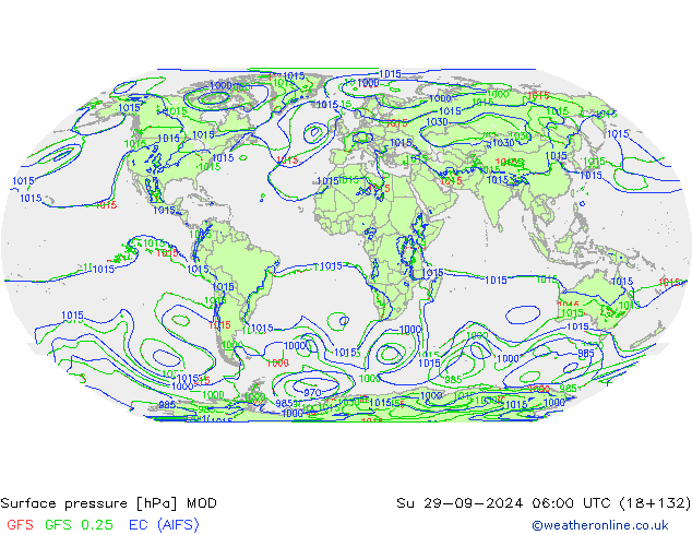 Atmosférický tlak MOD Ne 29.09.2024 06 UTC