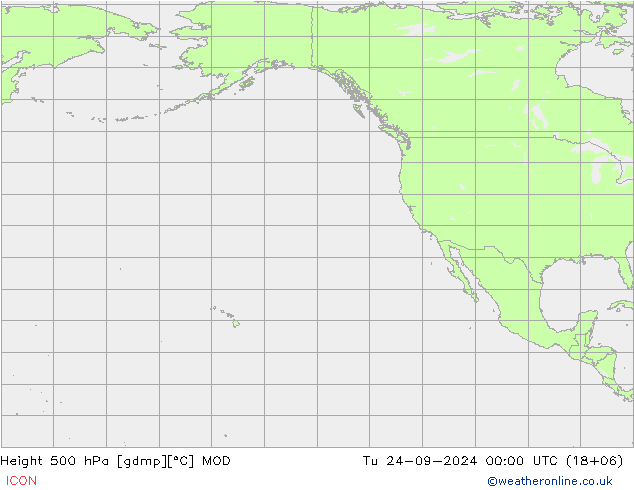 Height 500 hPa MOD Ter 24.09.2024 00 UTC