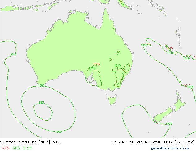 Surface pressure MOD Fr 04.10.2024 12 UTC