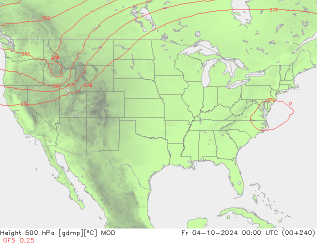 Height 500 hPa MOD Fr 04.10.2024 00 UTC