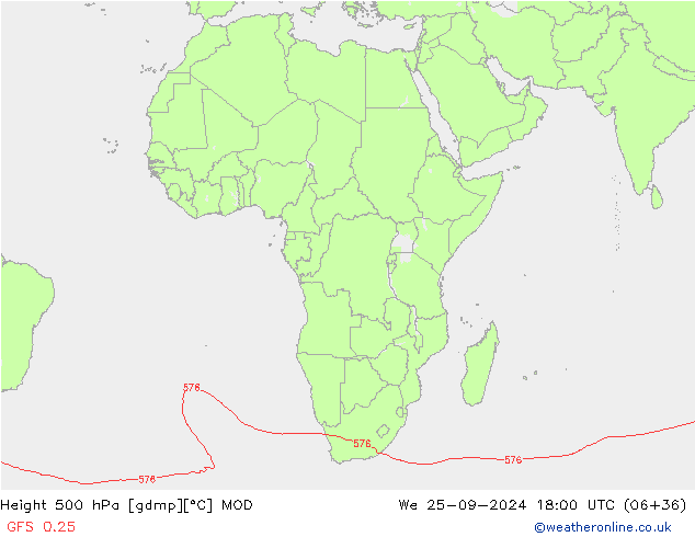 Height 500 hPa MOD mer 25.09.2024 18 UTC