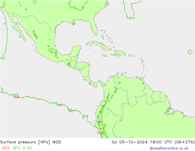 Luchtdruk (Grond) MOD za 05.10.2024 18 UTC