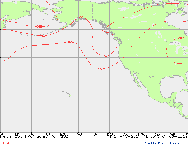 Height 500 hPa MOD pt. 04.10.2024 18 UTC