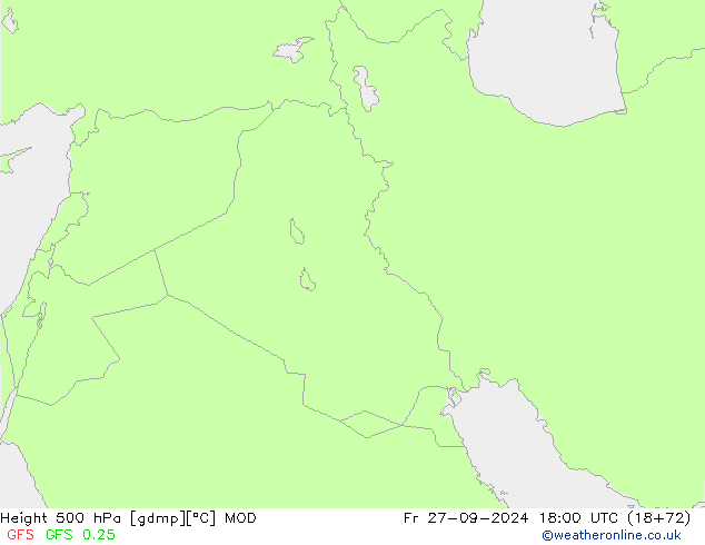 Height 500 hPa MOD Pá 27.09.2024 18 UTC