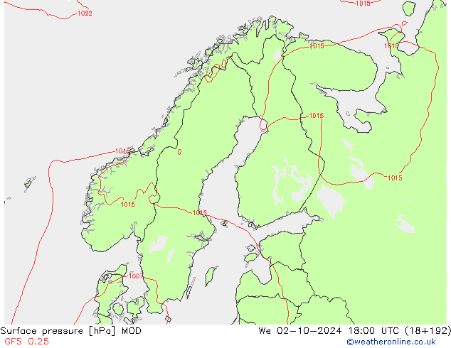 приземное давление MOD ср 02.10.2024 18 UTC