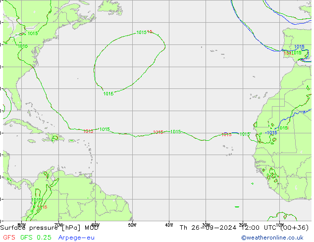 pression de l'air MOD jeu 26.09.2024 12 UTC