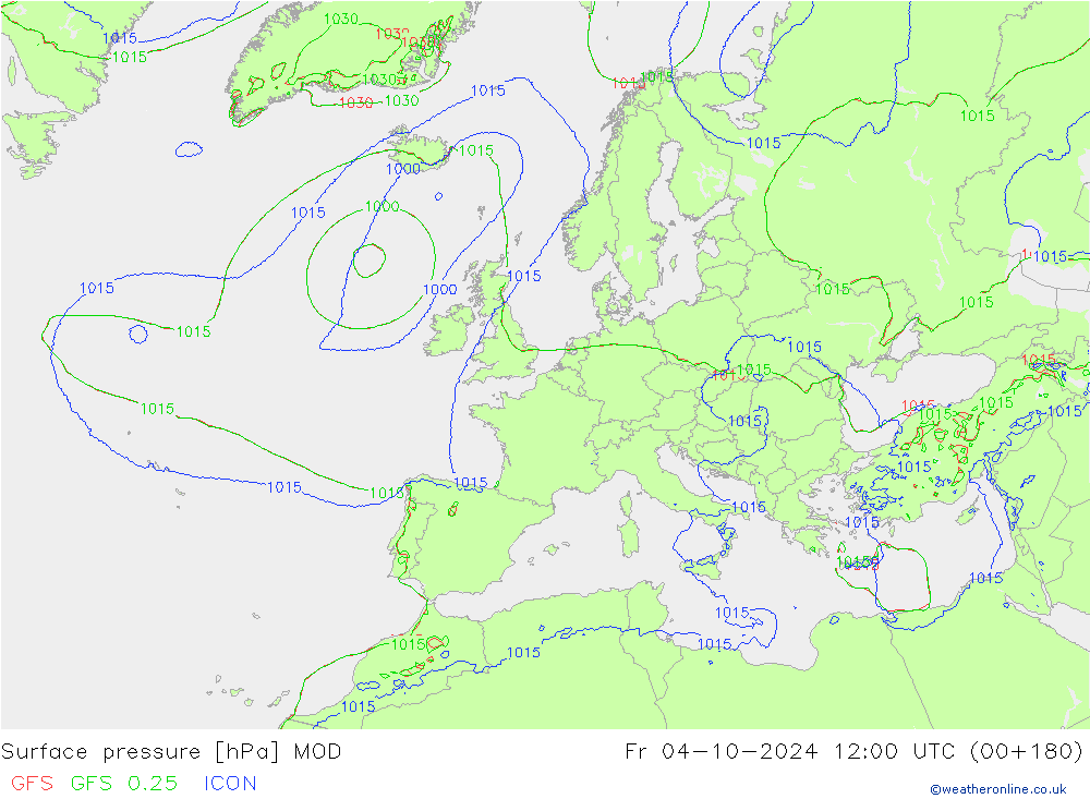 ciśnienie MOD pt. 04.10.2024 12 UTC