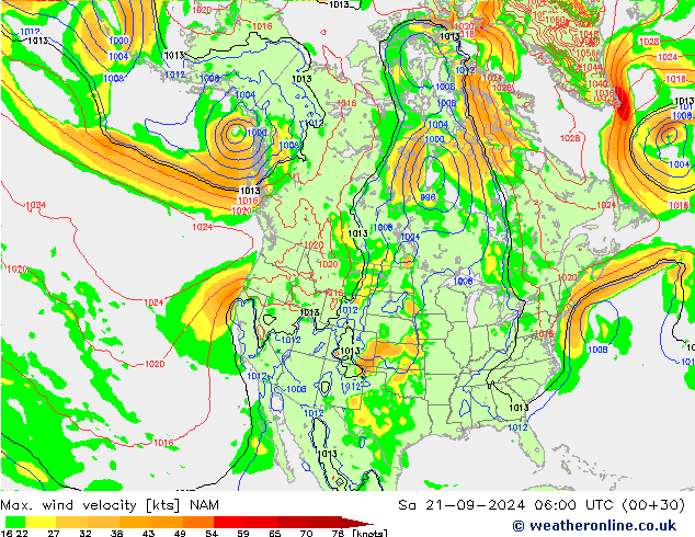 Windböen NAM Sa 21.09.2024 06 UTC