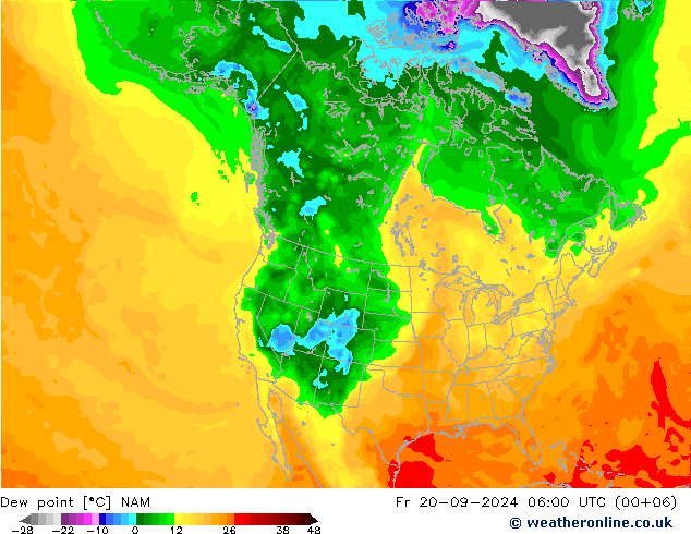 точка росы NAM пт 20.09.2024 06 UTC