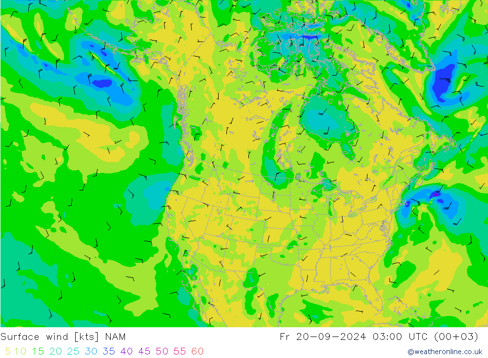 Bodenwind NAM Fr 20.09.2024 03 UTC