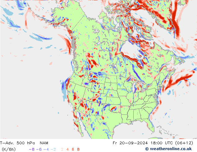 T-Adv. 500 hPa NAM Pá 20.09.2024 18 UTC