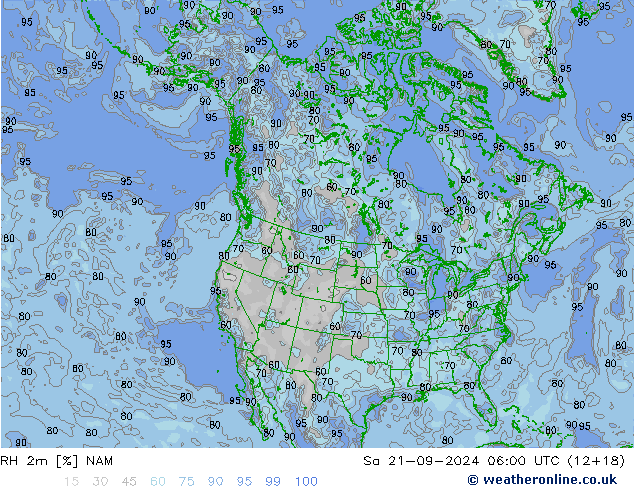 RH 2m NAM So 21.09.2024 06 UTC