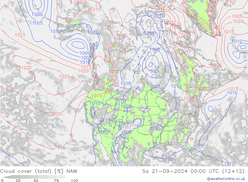 Wolken (gesamt) NAM Sa 21.09.2024 00 UTC